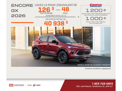 Procurez-vous le Buick Encore GX 2026