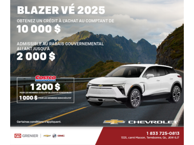 Procurez-vous le Chevrolet Blazer VÉ 2025