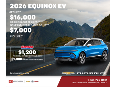 Get the 2026 Chevrolet Equinox EV