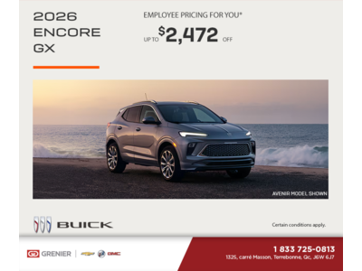 Get the 2026 Buick Encore GX