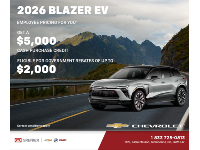 Get the 2026 Chevrolet Blazer EV