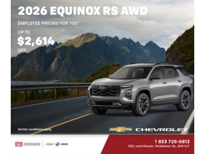 Get the 2026 Chevrolet Equinox RS AWD