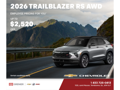 Get the 2026 Chevrolet Trailblazer