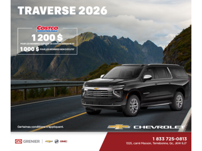 Le Chevrolet Traverse 2026