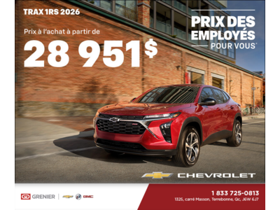 Le Chevrolet Trax 1RS 2026
