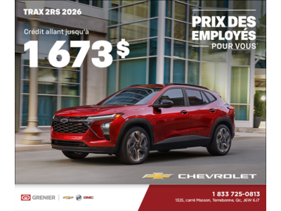 Le Chevrolet Trax 2RS 2026