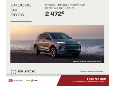 Procurez-vous la Buick Encore Gx 2026