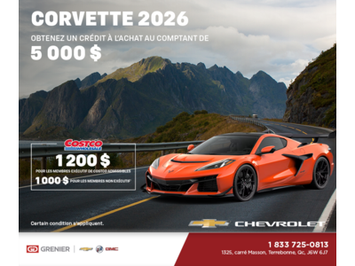 Procurez-vous le Chevrolet Corvette 2026