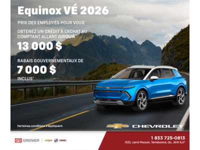Procurez-vous le Chevrolet Equinox VÉ 2026