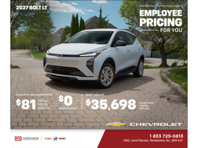 Get the 2027 Chevrolet Bolt LT