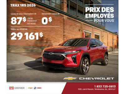 Le Chevrolet Trax 2RS 2026