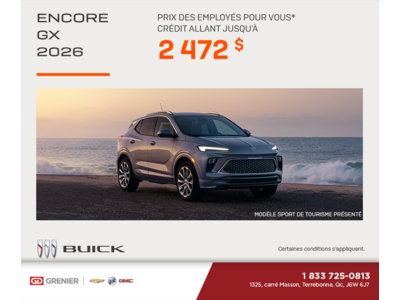 Procurez-vous la Buick Encore Gx 2026