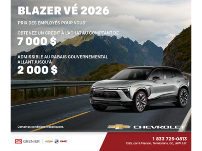 Procurez-vous le Chevrolet Blazer VÉ 2026