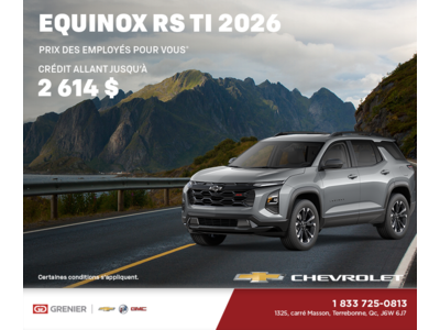 Procurez-vous le Chevrolet Equinox RS 2026
