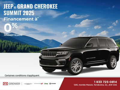 Conduisez un Jeep Grand Cherokee 2025!