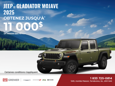 Conduisez un Jeep Gladiator 2025!