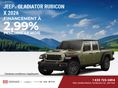 Conduisez un Jeep Gladiator 2026!