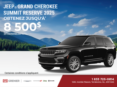 Conduisez un Jeep Grand Cherokee 2025!