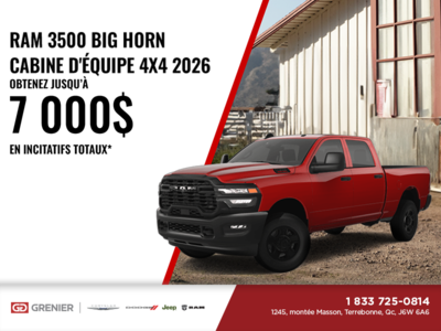 Procurez-vous le RAM 3500 2026