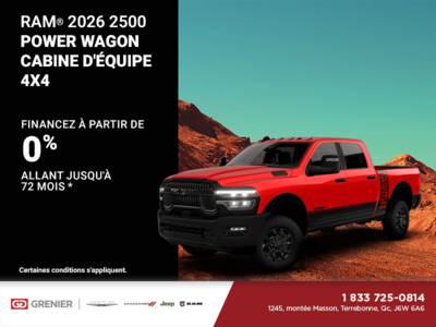Procurez-vous le RAM 2500 2026