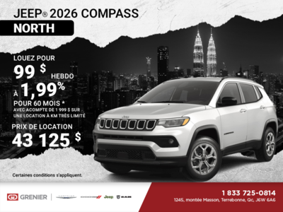 Conduisez un Jeep Compass 2026!