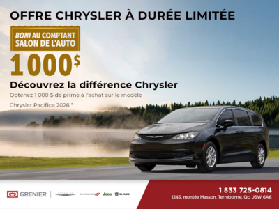 L'événement mensuel de Chrysler
