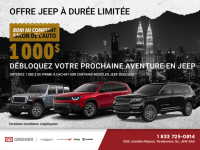 L'événement mensuel de Jeep