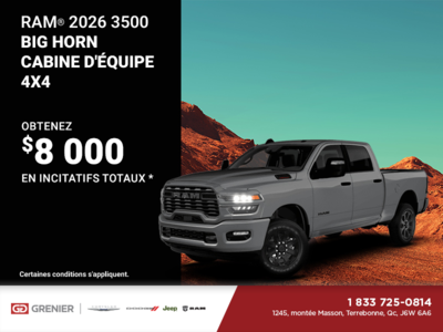 Procurez-vous le RAM 3500 2026