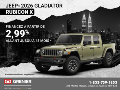Conduisez un Jeep Gladiator 2026!