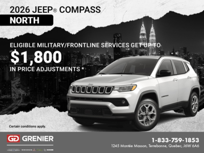 Get the 2026 Jeep Compass!