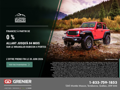 Conduisez un Jeep Wrangler 2026!