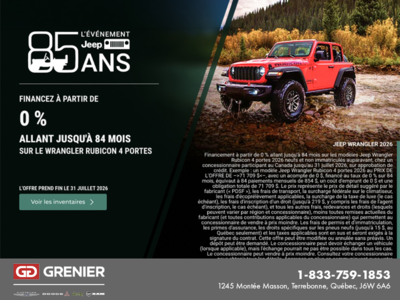 Conduisez un Jeep Wrangler 2026!