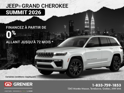 Conduisez un Jeep Cherokee 2026!