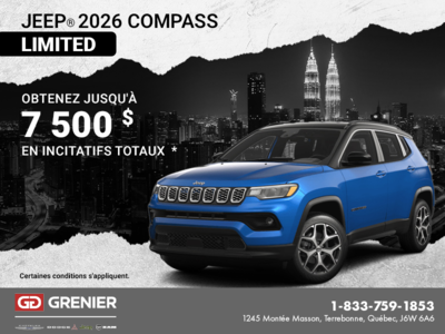 Conduisez un Jeep Compass 2026!
