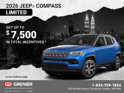 Get the 2026 Jeep Compass!