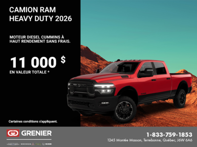 Procurez-vous le RAM Heavy Duty 2026