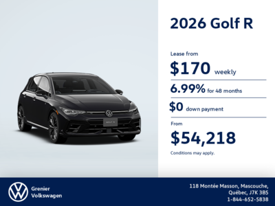 Get the 2026 Volkswagen Golf R