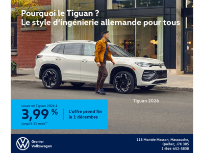 Procurez-vous le Volkswagen Tiguan 2025