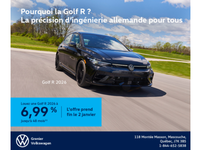 Procurez-vous la Volkswagen Golf R 2026