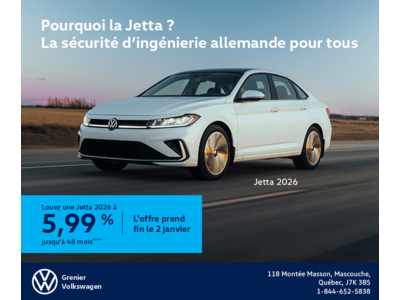 Procurez-vous la Volkswagen Jetta 2026