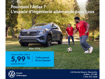 Procurez-vous le Volkswagen Atlas 2026
