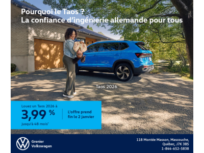 Procurez-vous le Volkswagen Taos 2026