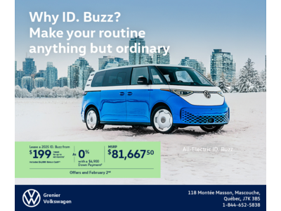 Get the 2025 Volkswagen ID. Buzz