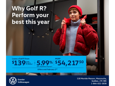 Get the 2026 Volkswagen Golf R