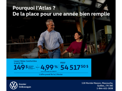 Procurez-vous le Volkswagen Atlas 2026
