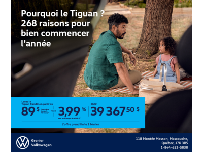 Procurez-vous le Volkswagen Tiguan 2026