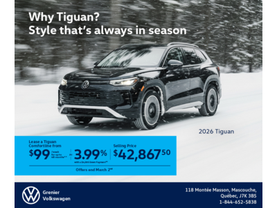 Get the 2026 Volkswagen Tiguan