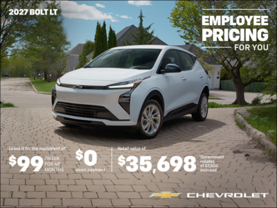 Get the 2027 Chevrolet Bolt LT