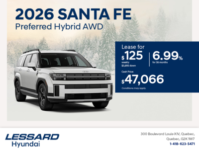Get the 2026 Hyundai Santa Fe Hybrid