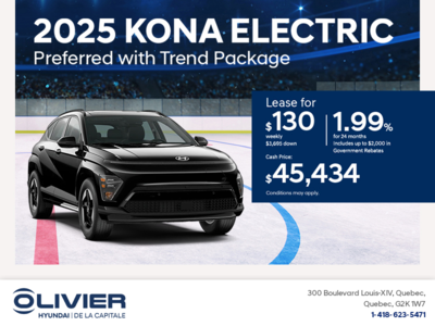 Get the 2025 Hyundai KONA Electric